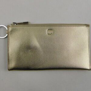 NWT O-venture Gold Toned Metallic Women's Flat Wallet